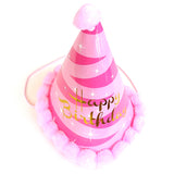Happy Birthday Stripes Cone Caps