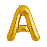 16" Foil Alphabet Balloons- Golden (Letter A) - Funzoop