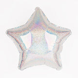 18" Star Shape Sparkle Foil Balloon (Silver) - Funzoop