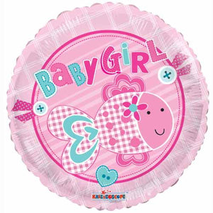 18" Little Fish New Baby Girl Arrival Foil Balloon - Funzoop