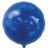 Round Shaped Solid Color Foil Balloons (Blue) - Funzoop