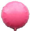 Round Shaped Solid Color Foil Balloons (Pink) - Funzoop