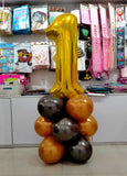 1st Birthday Large Number Foil Balloon Centerpiece [CP10] Golden - Funzoop The Party Shop