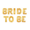 BRIDE TO BE Foil Banner [Golden] - Funzoop