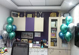 Chrome Balloons Bunch Green Silver Blue - Funzoop The party Shop