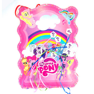 Little Pony Theme Pull String Pinata / Khoi Bag - Funzoop The Party Shop