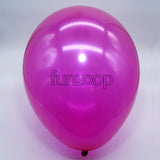 Metallic Latex Balloons Magenta Funzoop - The Party Shop