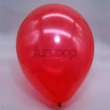 Metallic Latex Balloons Red Funzoop - The Party Shop