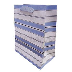 Stripes Paper Bag Blue - Funzoop