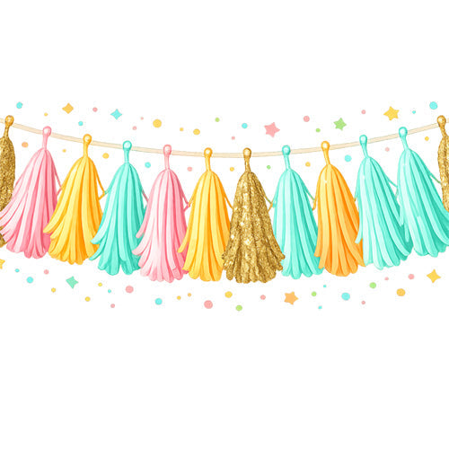 colorful tassel garland party supplies category icon for party decoration wall hanging for funzoop the pasrty shop