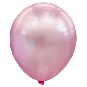 12" Metallic Latex Pearl Balloons - Pink-funzoop-thepartyshop