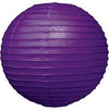 12" Round Paper Lanterns [1 Nos] - Available in 8 Colors: Blue/ Pink/ Green/ Yellow/ Red/ White/ Light Green/ Orange