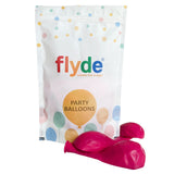 Bag of flyde party balloons from Funzoop - The Party Shop with Ruby balloons on a white background