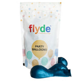 12" Metallic Latex Pearl Balloons - Teal [Pack of 25 pcs]