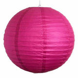 14" Round Paper Lanterns [1 Nos] - Available in 8 Colors: Blue/ Pink/ Green/ Yellow/ Red/ White/ Light Green/ Orange