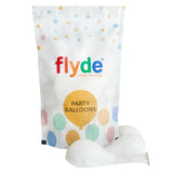 Bag of flyde party balloons from Funzoop - The Party Shop with White balloons on a white background