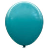 Product view of standard teal latex balloons, showing the listed colour and finish for twelve-inch party backdrop groups and celebration decorations.
