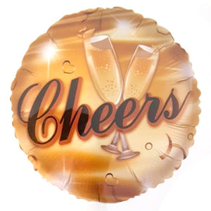 18" Happy Birthday Cheers Gold Foil Balloon-funzoop-thepartyshop