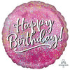 18" Happy Birthday Pink Fabulous - Anagram [Helium Inflated] - FUNZOOP