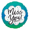 18" MISS YOU OMBRE FOIL BALLOON - ANAGRAM [HELIUM INFLATED] - FUNZOOP