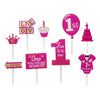 1ST BIRTHDAY THEME CAKE TOPPER SETfunzoop-thepartyshop