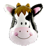 24 inches cow animal shaped foil balloon with black and white farm animal design from Funzoop The Party Shop