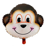 24 inches monkey animal shaped foil balloon with playful jungle theme design from Funzoop The Party Shop