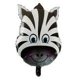 24 inches zebra animal shaped foil balloon with black and white striped design from Funzoop The Party Shop