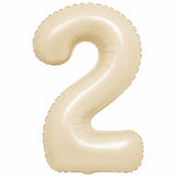 32 inch beige foil number 2 balloon for milestone birthday decoration