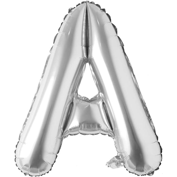 32 inch silver foil letter balloon A for custom party messages