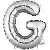 32 inch silver foil letter balloon G for custom party messages