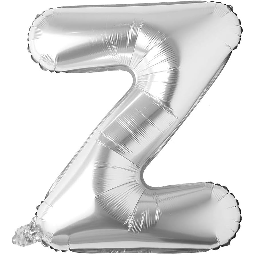 32 Inch Silver Foil Letter Balloon - A to Z