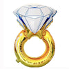 40" Diamond Shape Ring Gold Foil Balloon