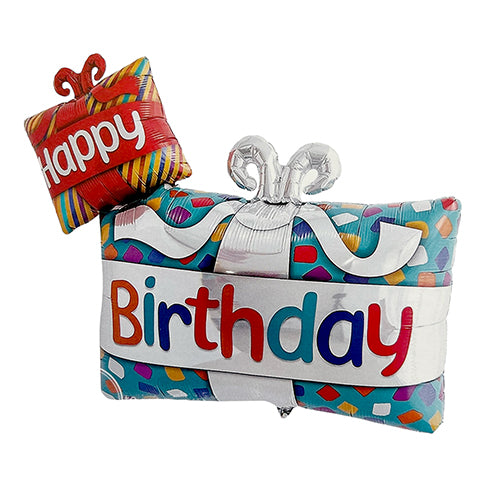 41" Happy Birthday Two Balloons Set