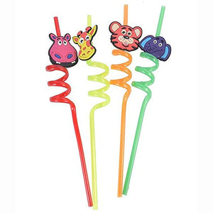 Animals Drinking Reusable Straws