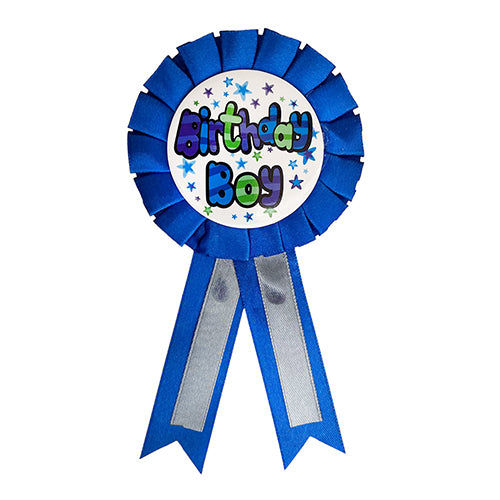 Birthday Girl & Boy Ribbon Party Badge, Assorted, 1 Pc