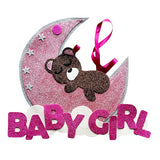 BABY GIRL Over the Moon EVA Wall Hanging