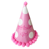 Birthday Girl Polka Pom Pom Cap-Funzoop