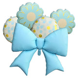 Bow Shaped 5 in 1 Foil Balloon - Blue & Pink