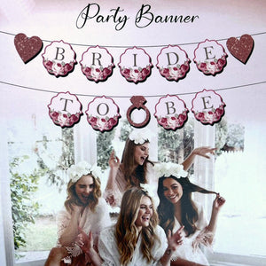 Bride to Be Ring Paper Banner-funzoop-thepartyshop
