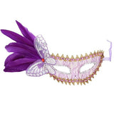 Butterfly Feather Masquerade Eye Mask - Assorted Colors (1 Pcs)