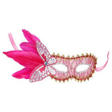Butterfly Feather Masquerade Eye Mask - Assorted Colors (1 Pcs)