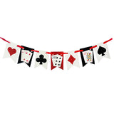 Casino/Poker White Banner-funzoop-thepartyshop