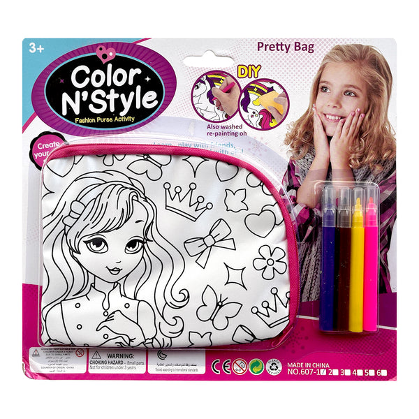 Children Diy Coloring Pouch - Assorted (1 Pcs)