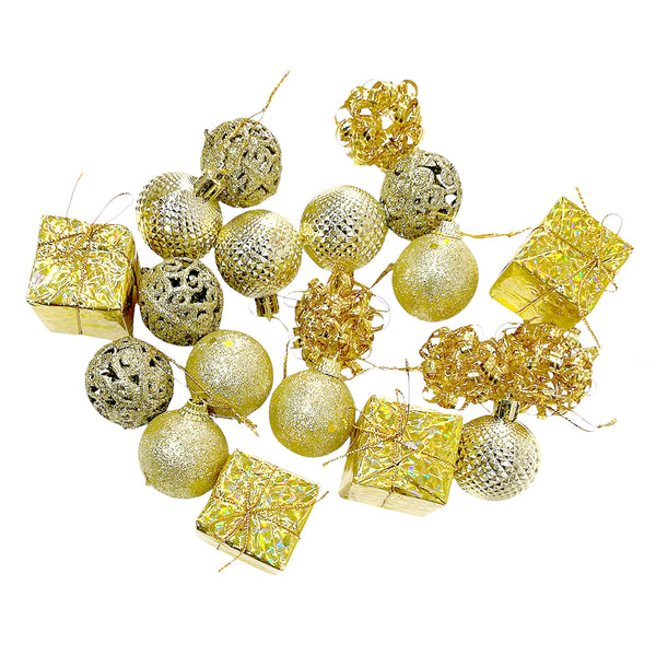 Christmas Decoration Ornament Small Balls Set-Assorted Colors