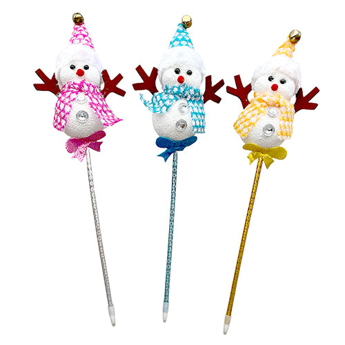 Christmas Snowman Pencil Toppers