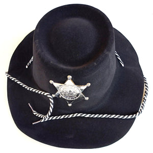 Cowboy Hat with Badge-black-funzoop-thepartyshop