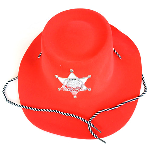 CowboyHatwithBadge-red-funzoop-thepartyshop