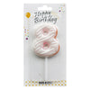 Donut Shape Number Candle [Colors - Blue,Pink,White] - Available in Digits 0 - 9