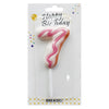 Donut Shape Number Candle [Colors - Blue,Pink,White] - Available in Digits 0 - 9